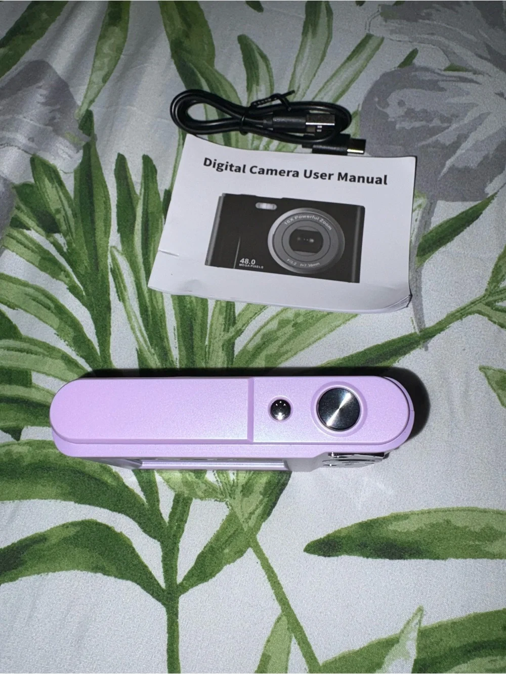 Compact Lavender Digital Camera with 16X Zoom